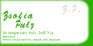 zsofia pulz business card